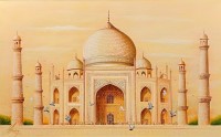 S. A. Noory, 30 x 48 Inch, Acrylic on Canvas, Cityscape Painting, AC-SAN-257